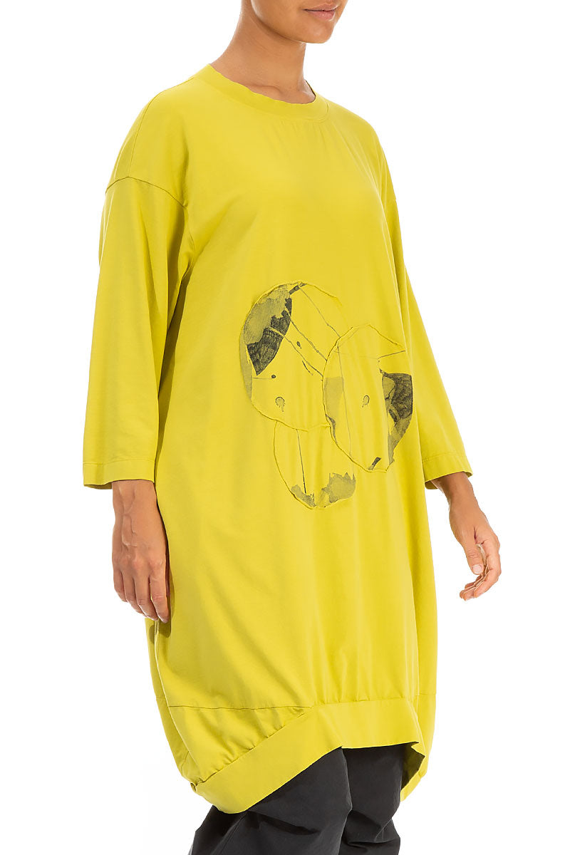Balloon Cyber Lime Mirage Cotton Tunic