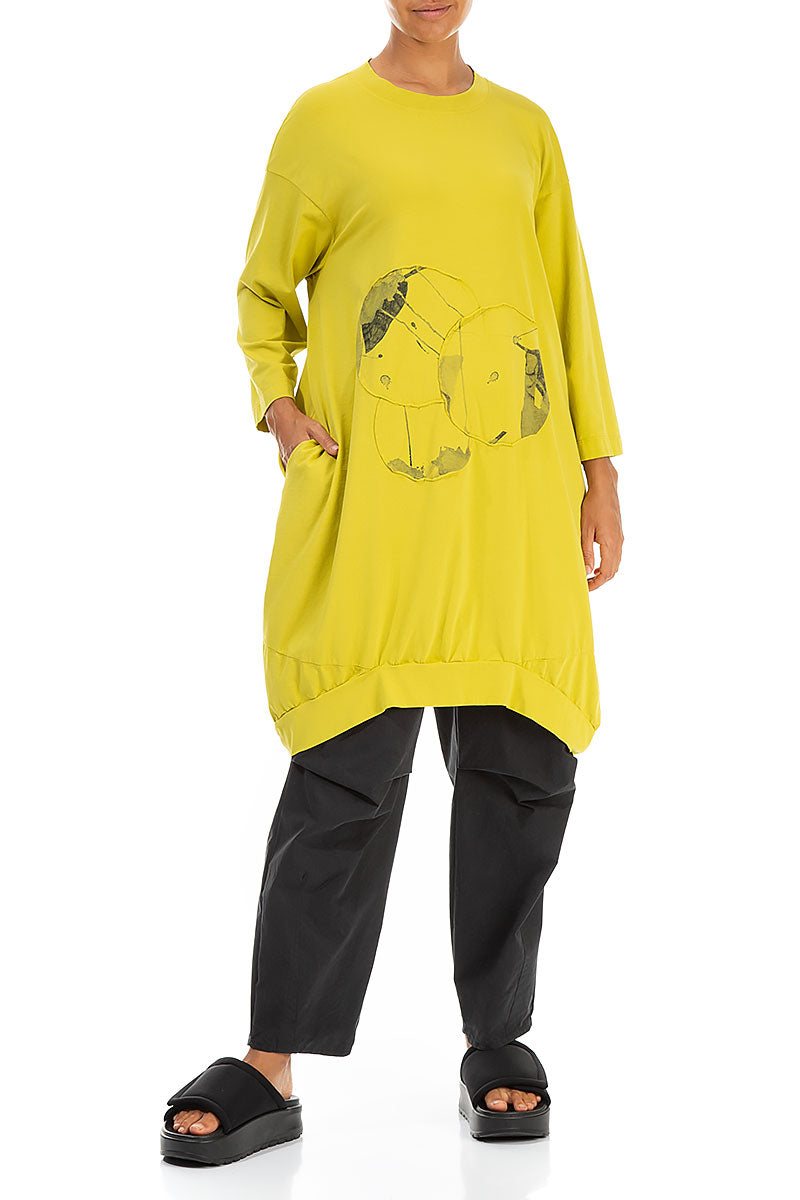 Balloon Cyber Lime Mirage Cotton Tunic