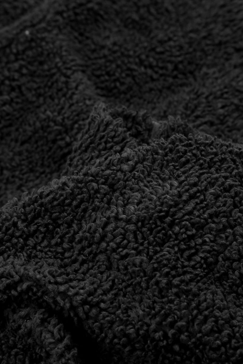 Black Teddy Cotton Gilet