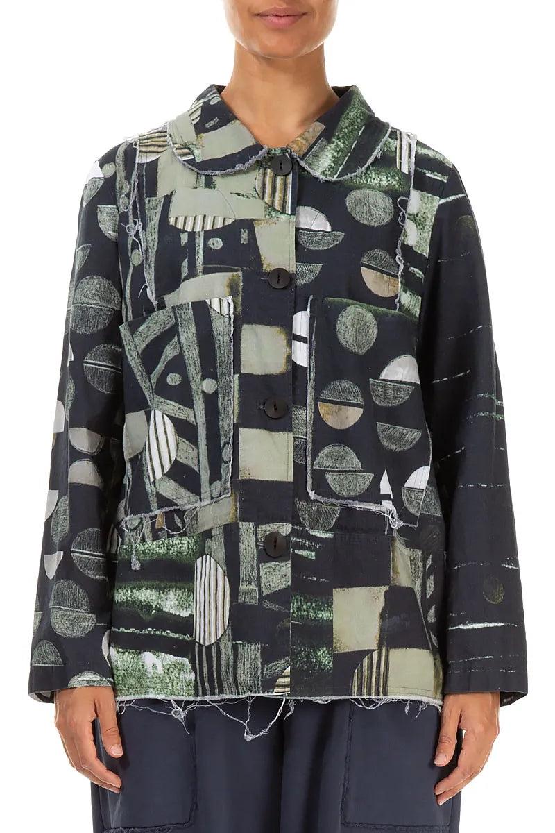 Collar Neck Moonlight Cotton Jacket 1