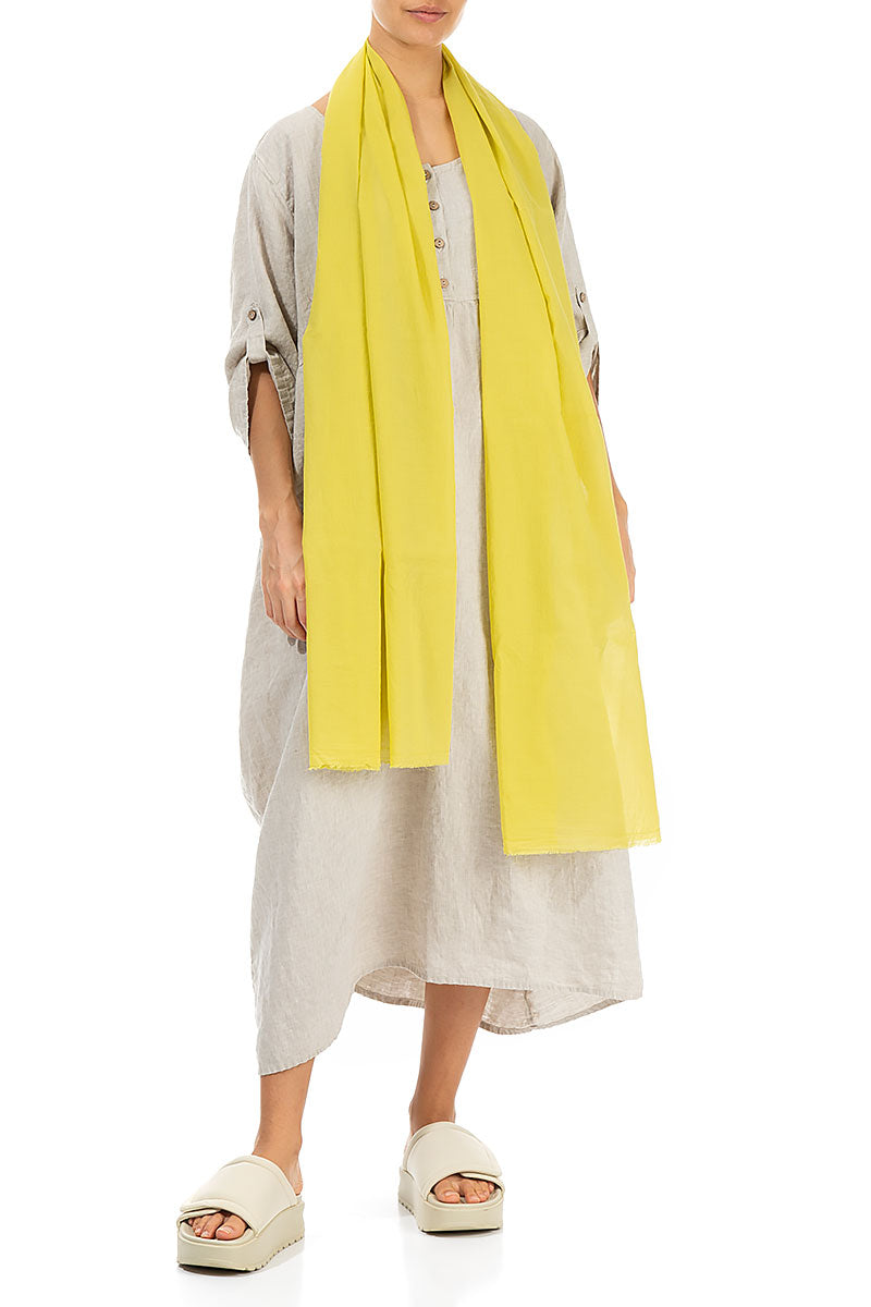 Cyber Lime Cotton Scarf