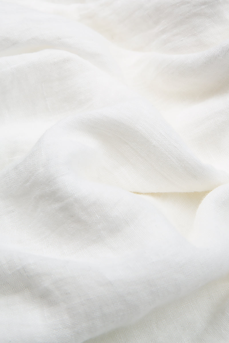 Loose White Linen Shirt