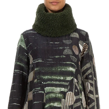 Forest Mist Teddy Cotton Infinity Scarf 1