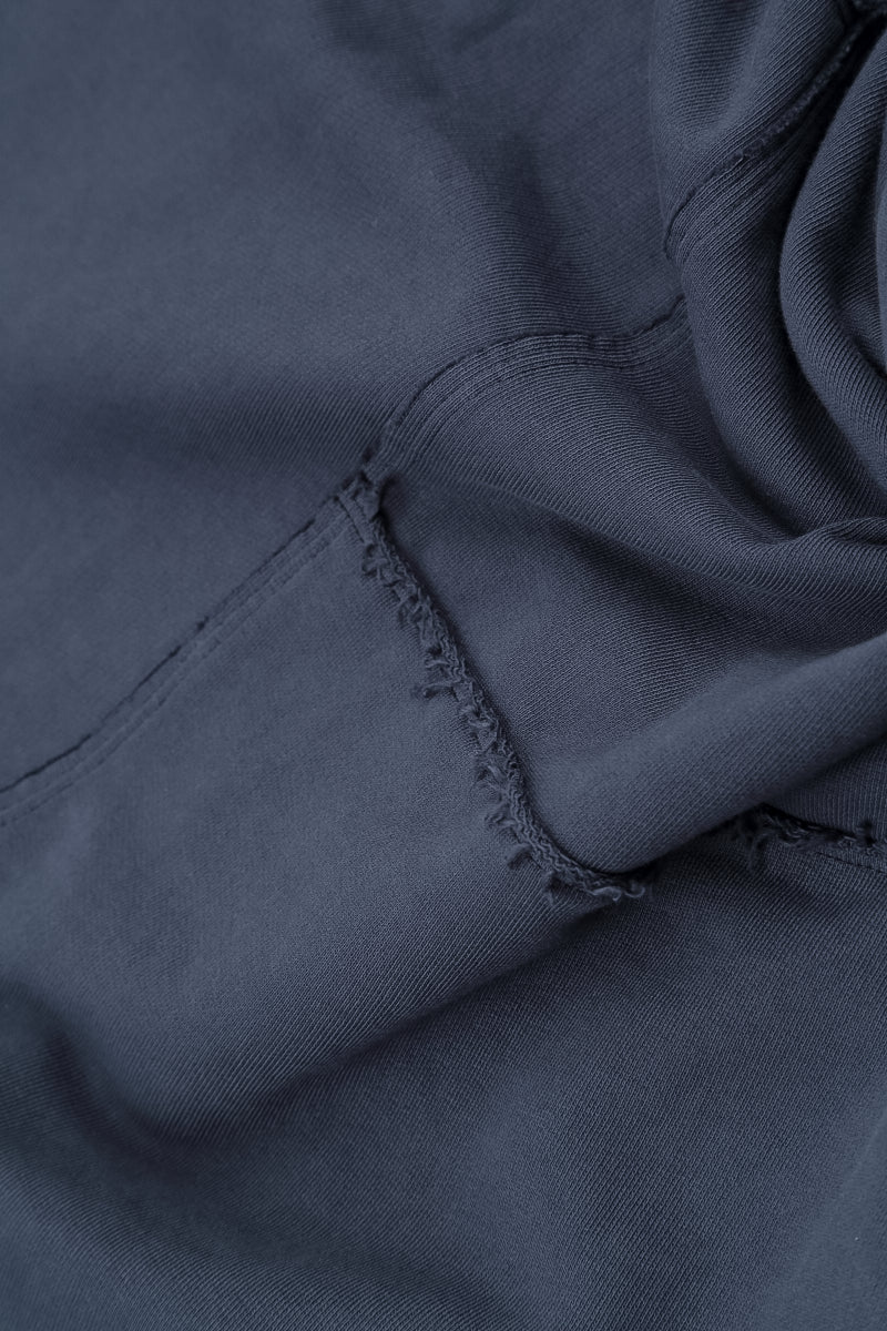 Large Pockets Slate Blue Cotton Trousers 5