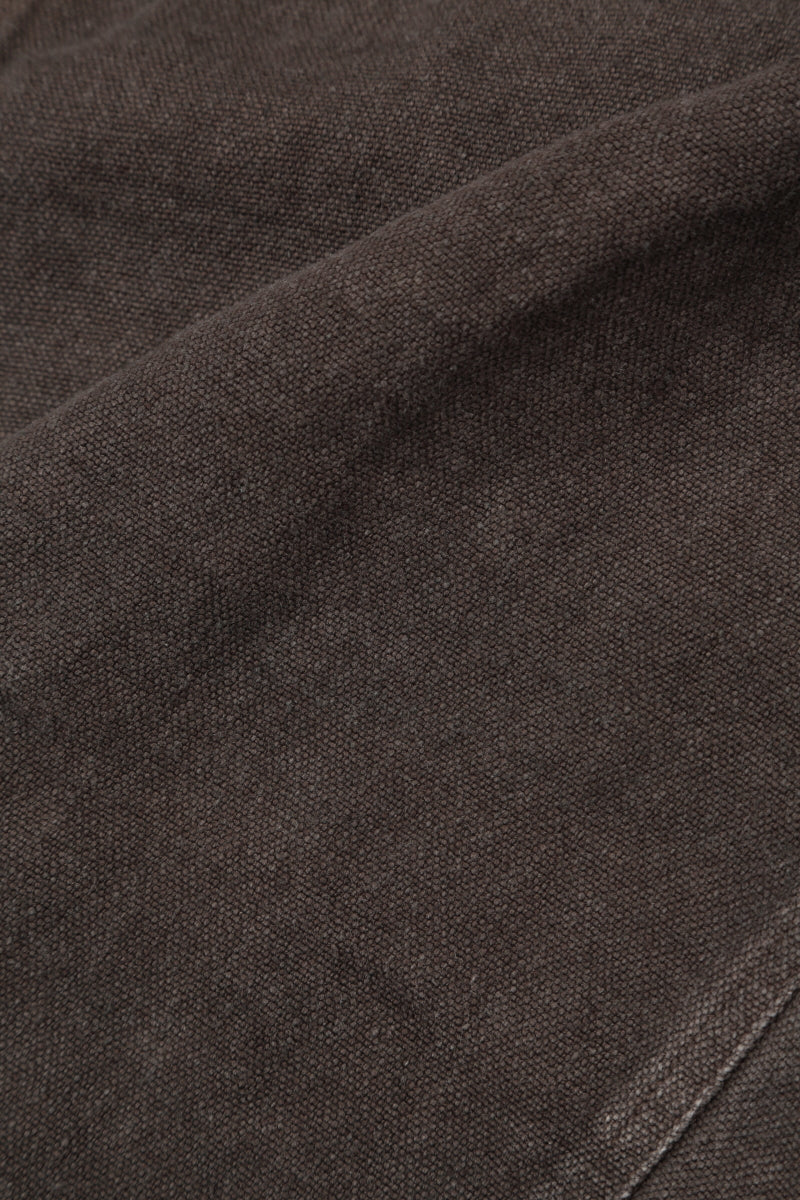 Loose Back Pockets Off-Dye Truffle Linen Trousers