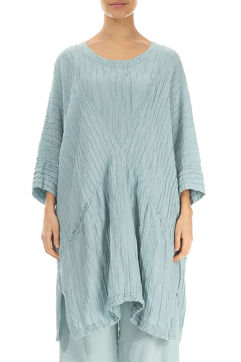 Loose Crinkled Breeze Silk Linen Tunic