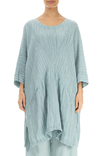 Loose Crinkled Breeze Silk Linen Tunic