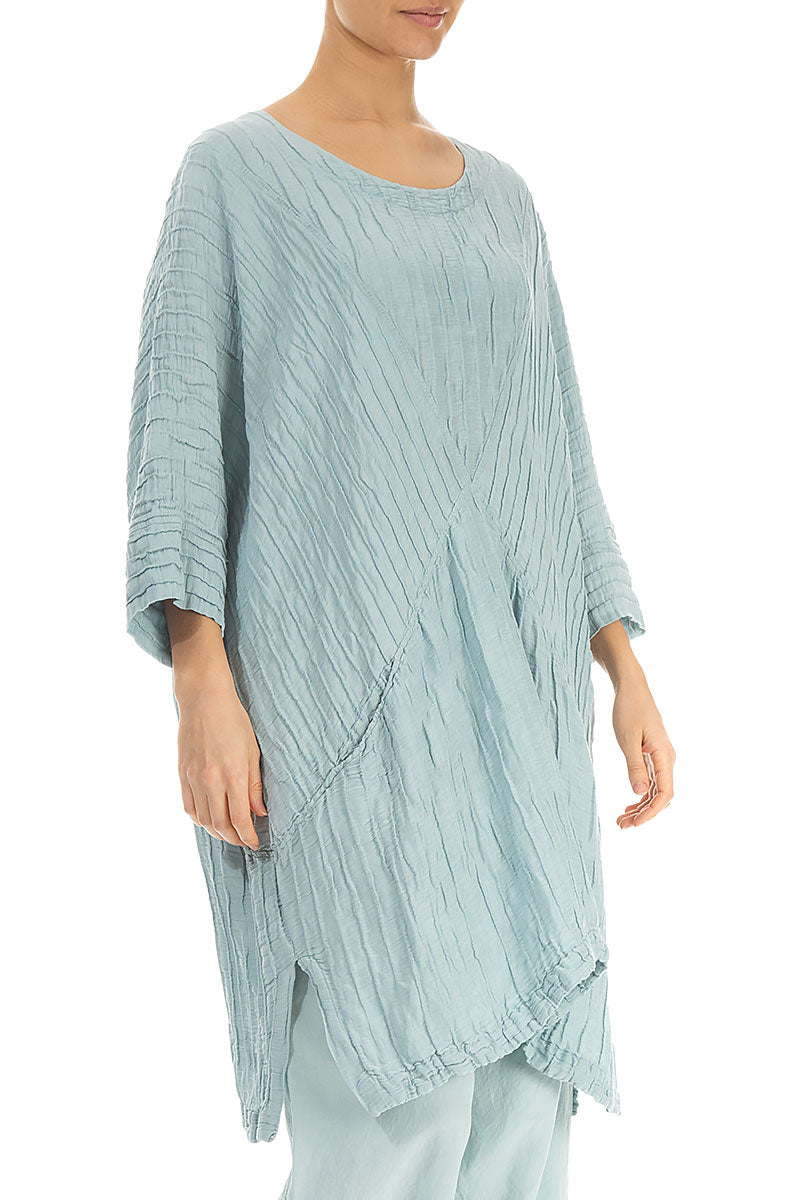 Loose Crinkled Breeze Silk Linen Tunic