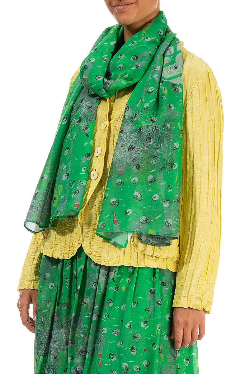 Meadow Silk Cotton Scarf