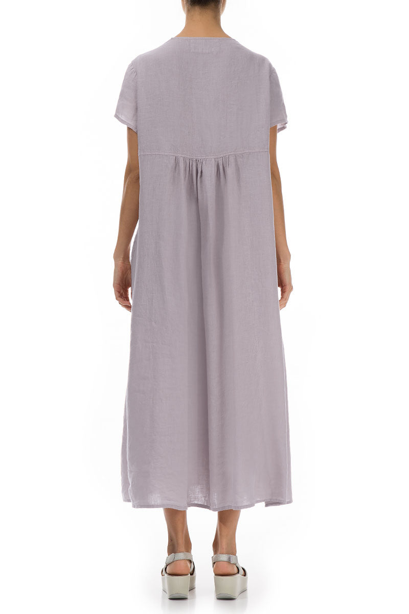 Romantic Lavender Linen Dress
