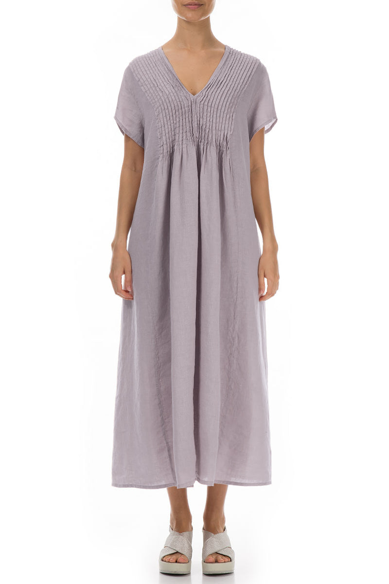 Romantic Lavender Linen Dress