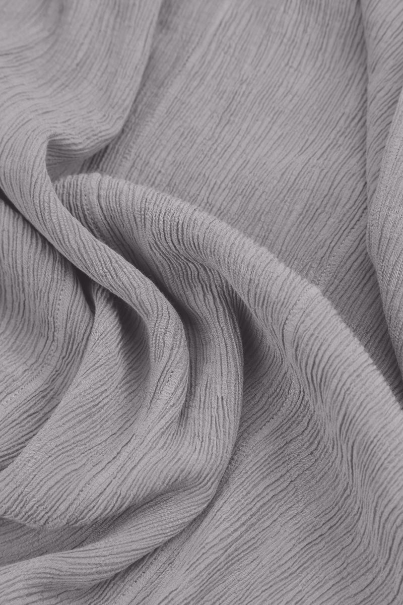 Sleeveless Lilac Grey Silk Viscose Dress