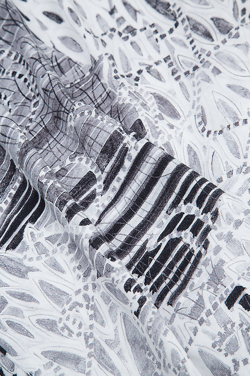 Off White Serenity Cotton Jersey Tunic Top