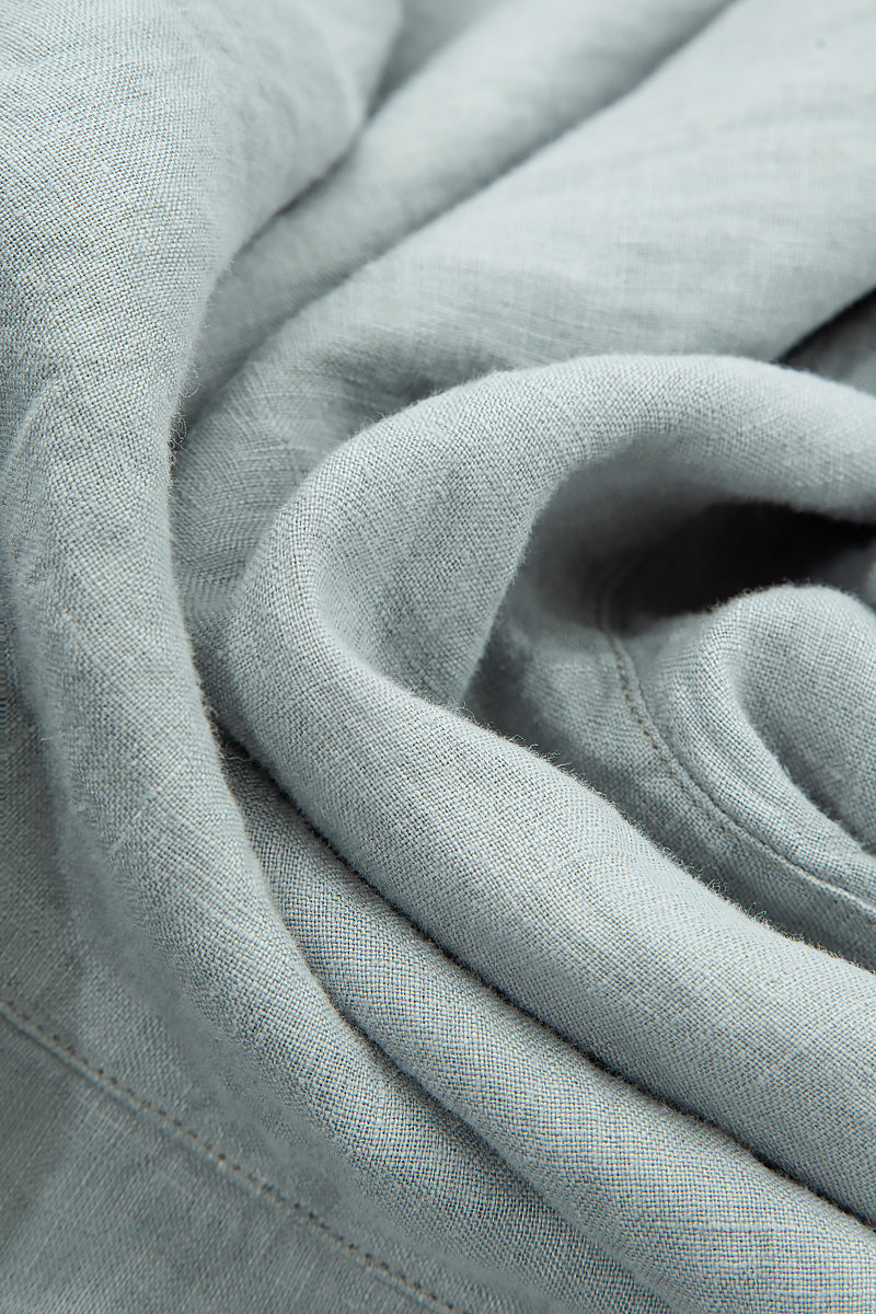 Back Pockets Pistachio Linen Trousers