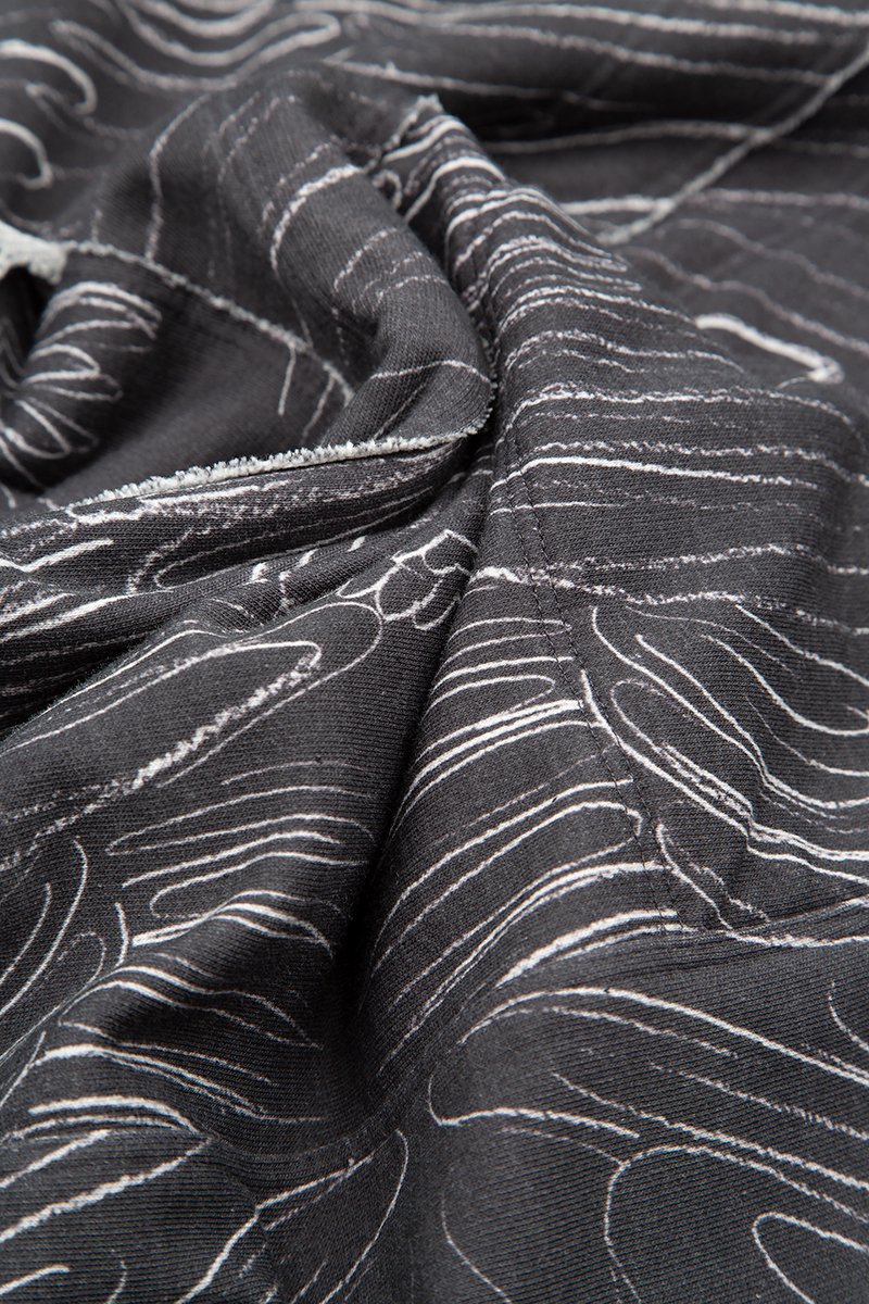 Boxy Feather Grey Cotton Blouse