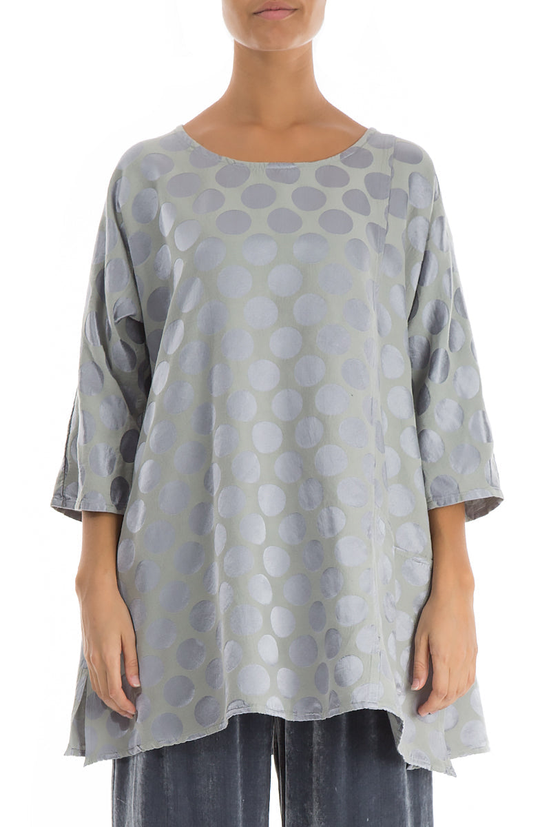 Bubble Grey Silk Cotton Tunic