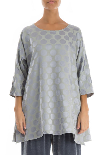 Bubble Grey Silk Cotton Tunic