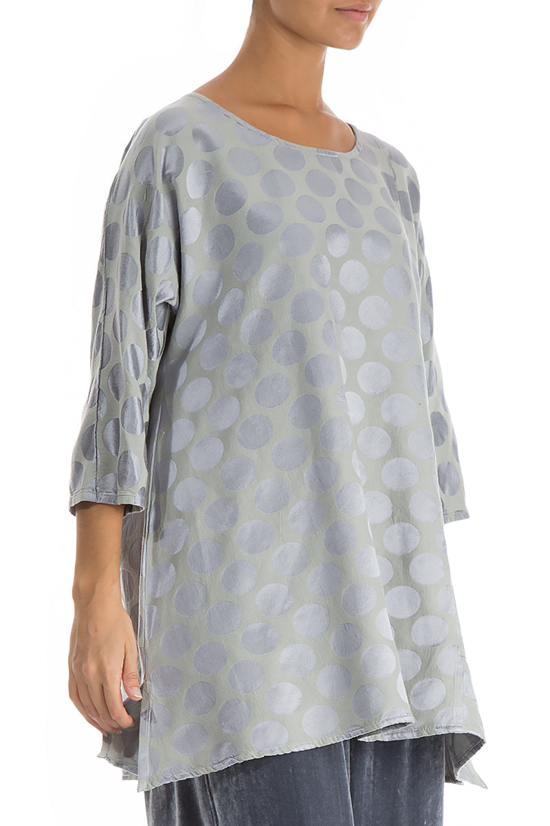 Bubble Grey Silk Cotton Tunic
