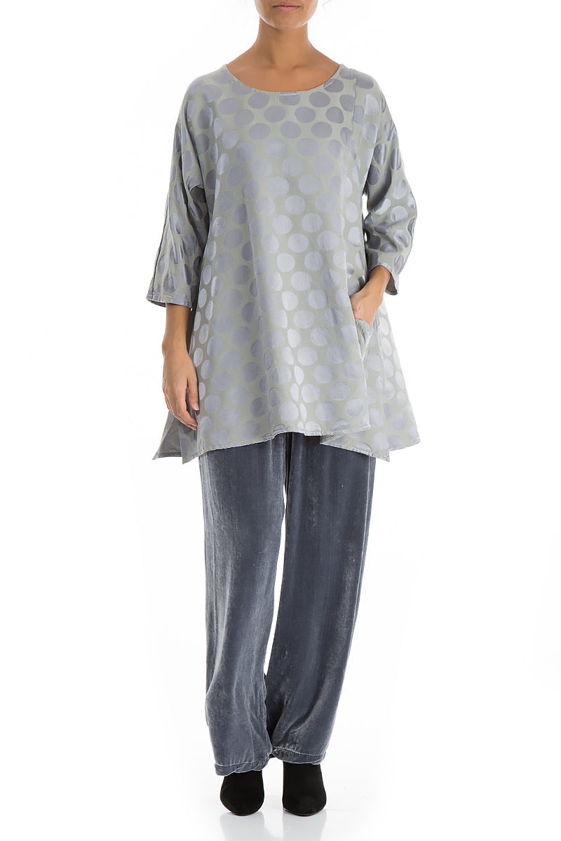 Bubble Grey Silk Cotton Tunic