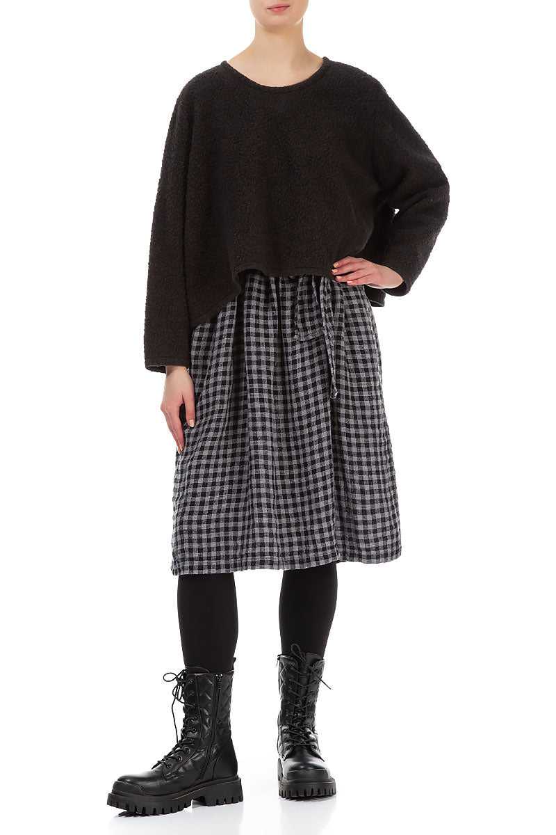 Plush Wool Dark Chocolate Cotton Jumper