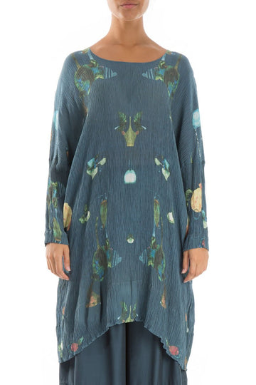 Fairy-Tale Print Silk Viscose Tunic