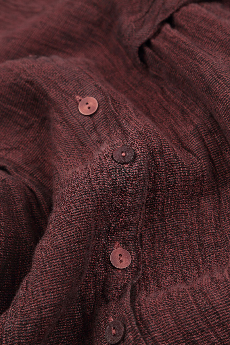 Flared Mélange Dusty Rose Linen Jacket - Dress