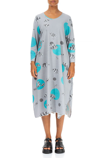 Flying Fish Cotton Midi Dress