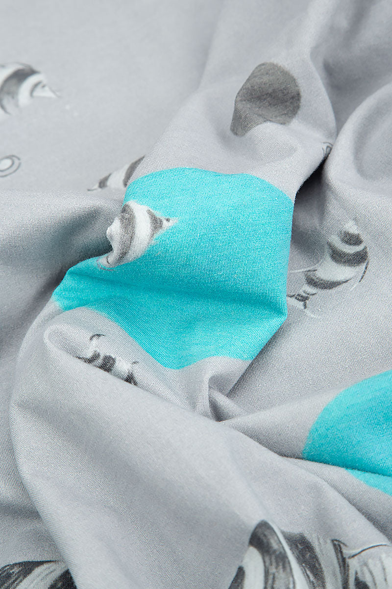 Flying Fish Cotton Midi Dress