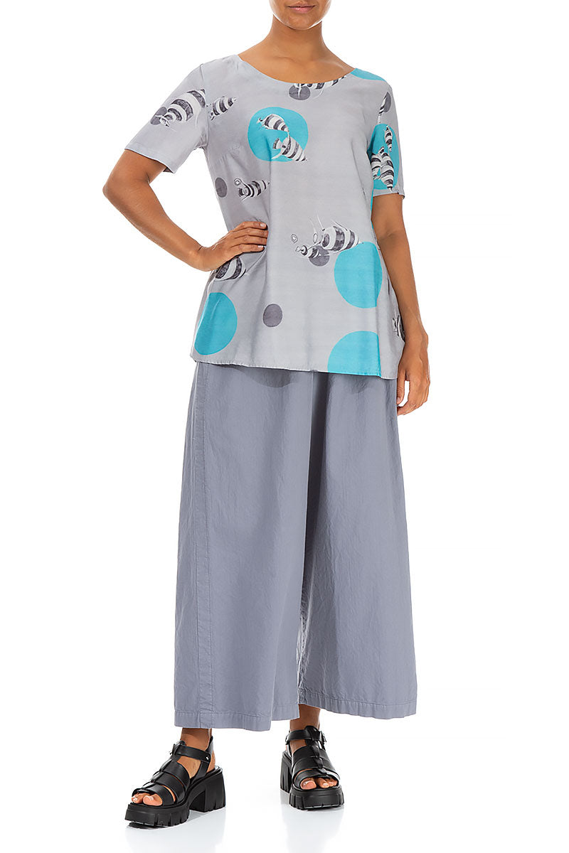 Flying Fish Silk Bamboo Blouse