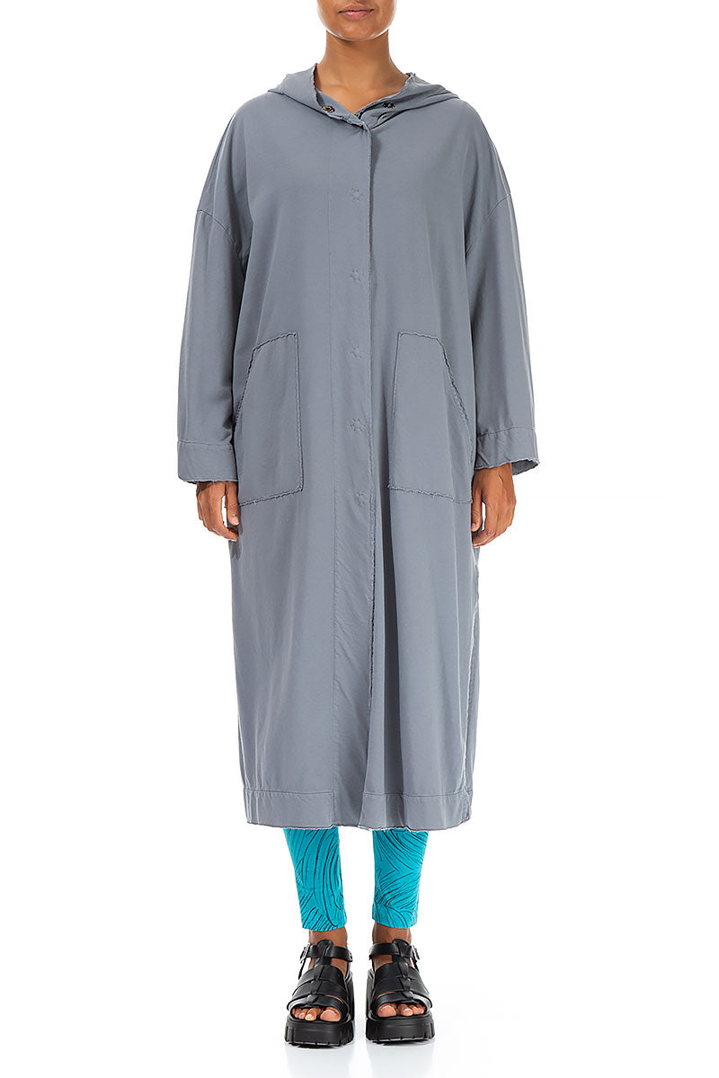 Hooded Storm Grey Cotton Jacket