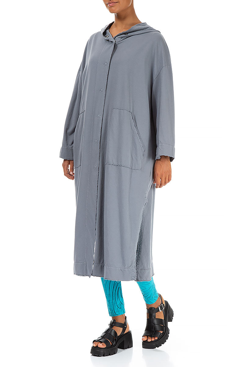 Hooded Storm Grey Cotton Jacket