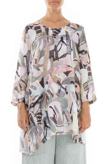 Pastel Art Natural Linen Tunic
