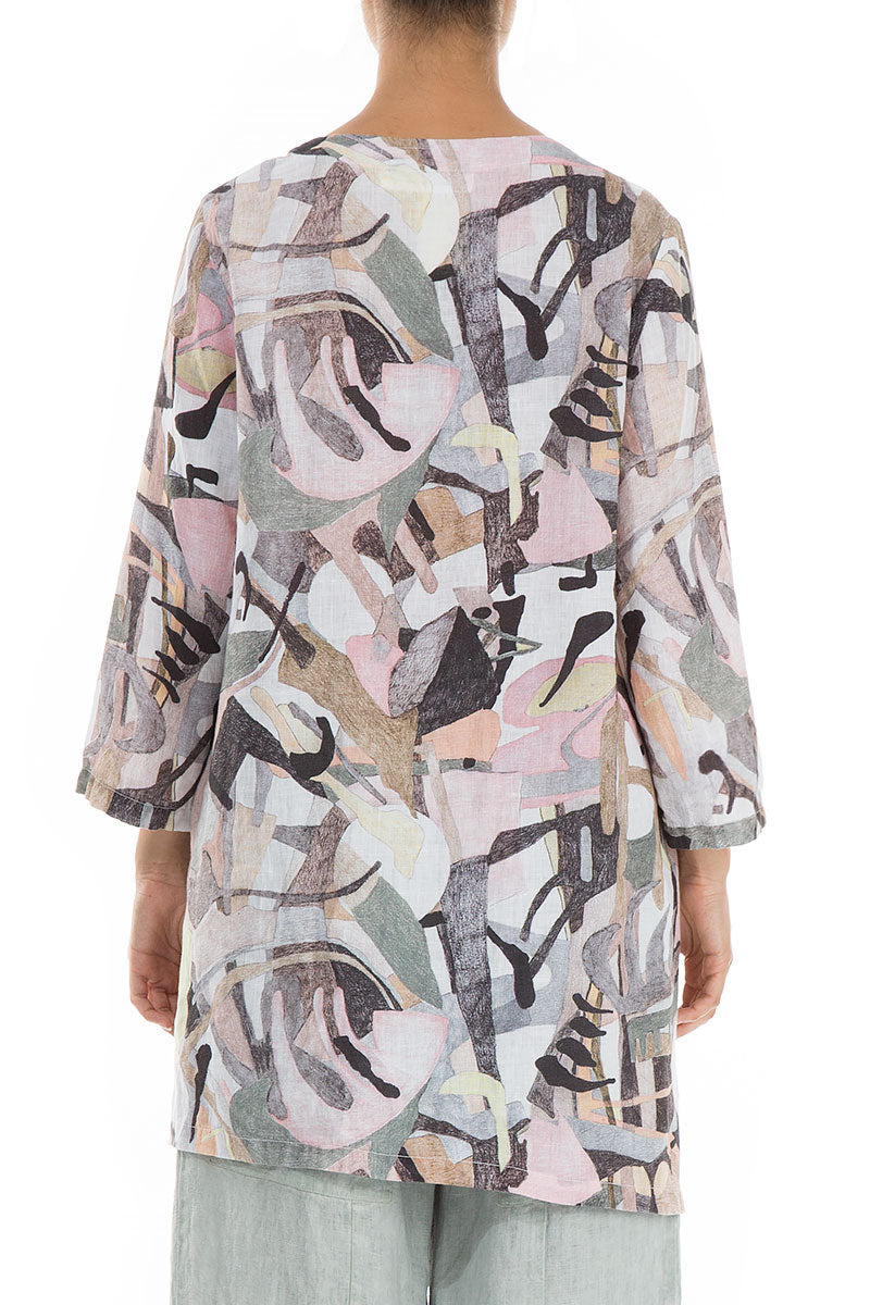 Pastel Art Natural Linen Tunic