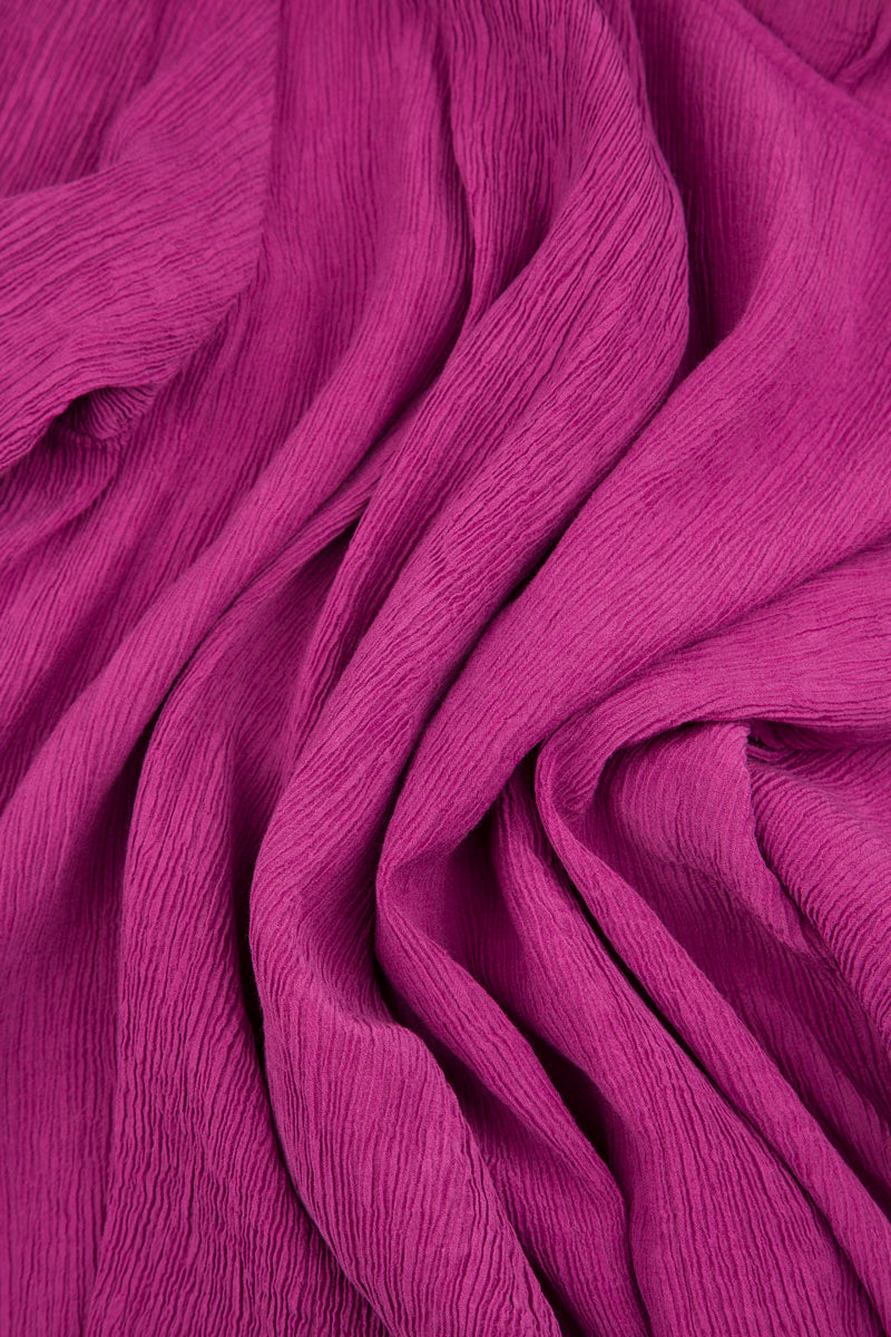 Royal Fuchsia Silk Jacket - Blouse