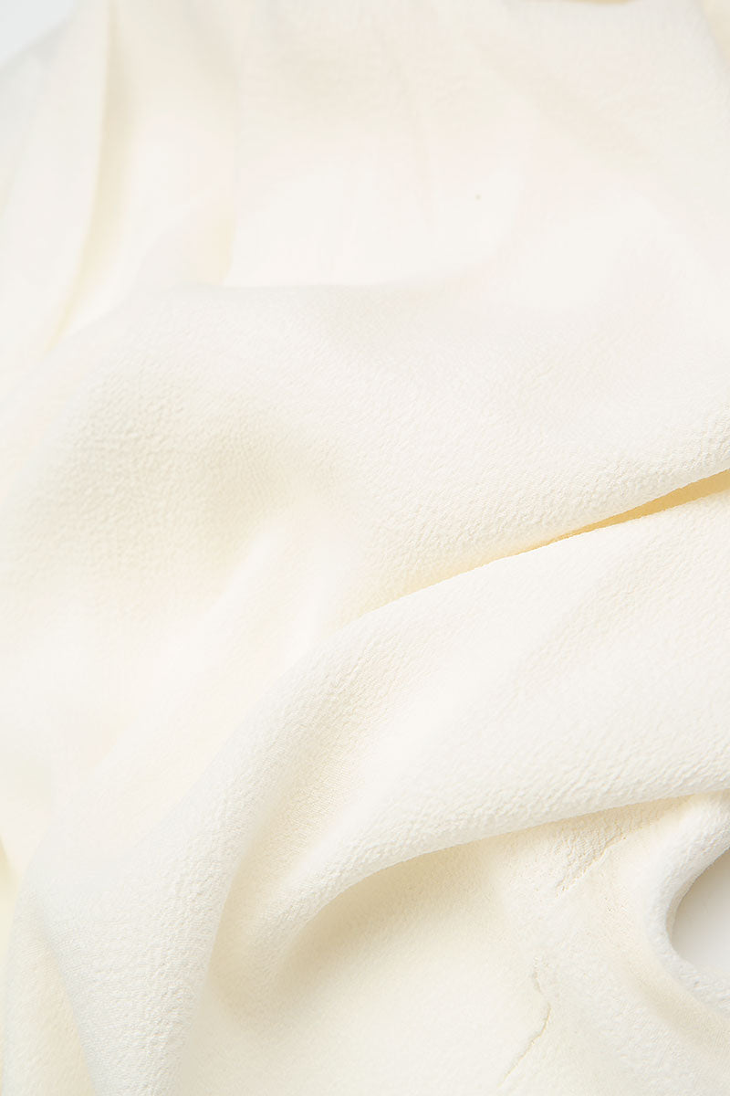 Sleeveless White Viscose Top