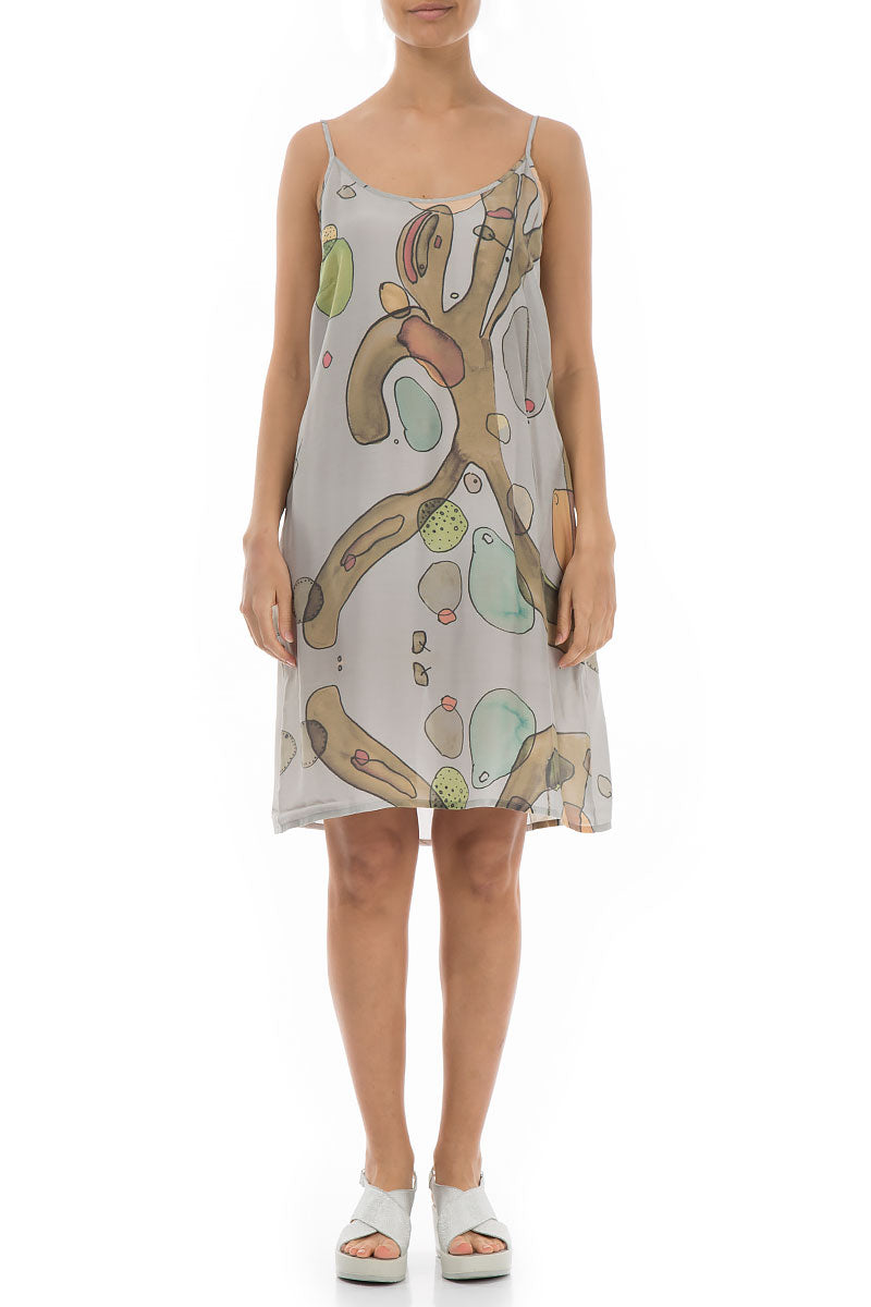 Strappy Earthy Silk Bamboo Dress