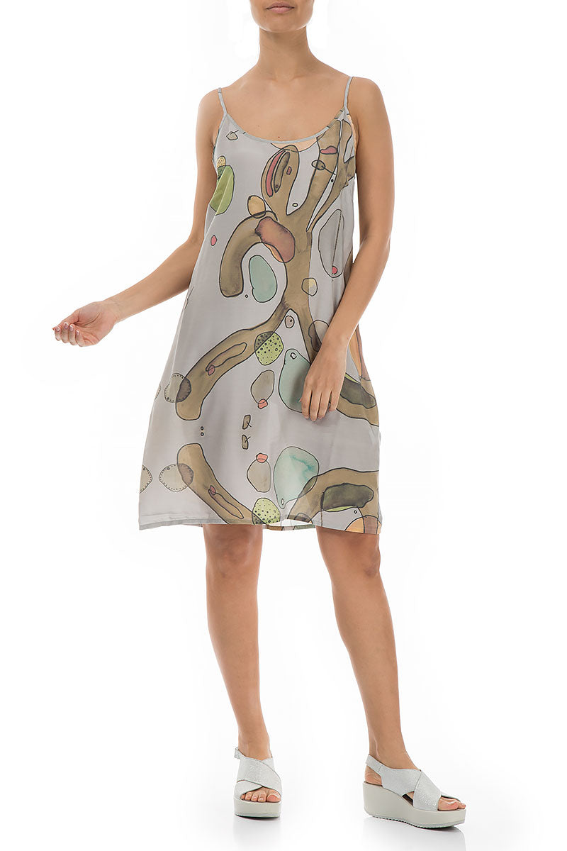 Strappy Earthy Silk Bamboo Dress