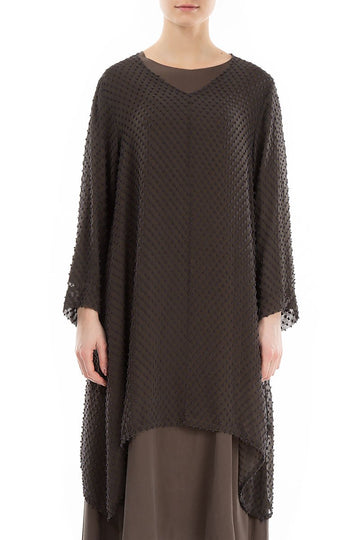 Subtle Dotty Ash Silk Tunic