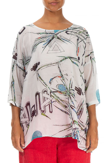Urban Jungle Silk Cotton Blouse