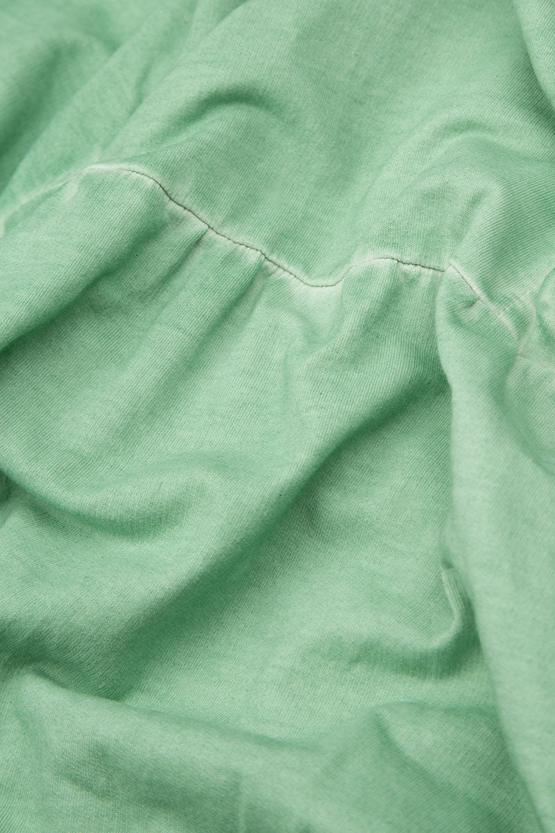 Washed Out Spring Green Cotton Jacket Hoodie