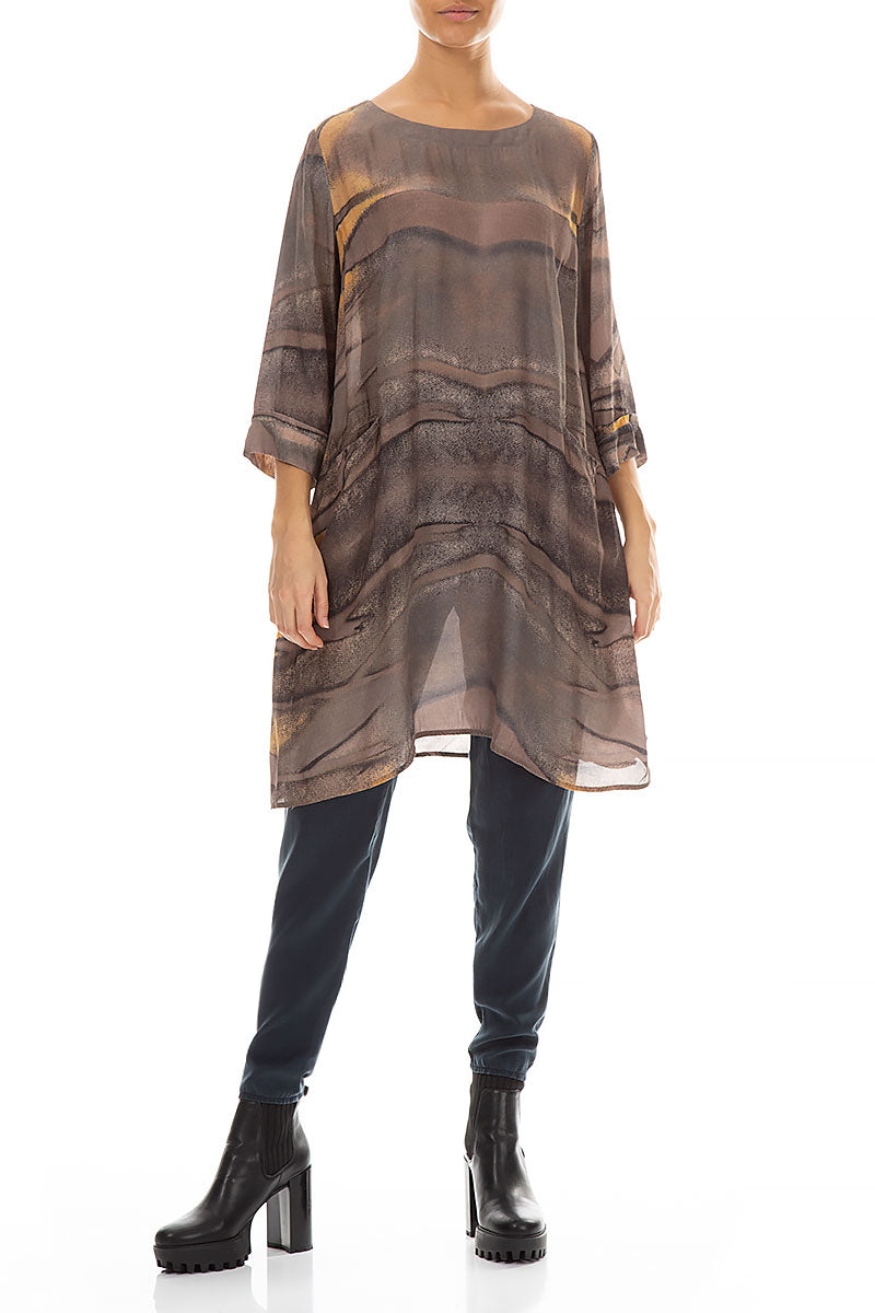 Welt Pockets Barnwood Viscose Tunic