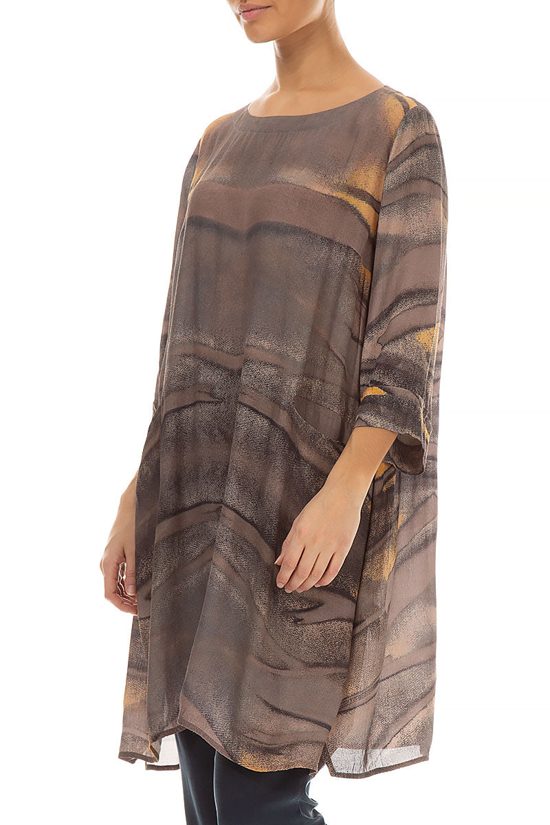 Welt Pockets Barnwood Viscose Tunic