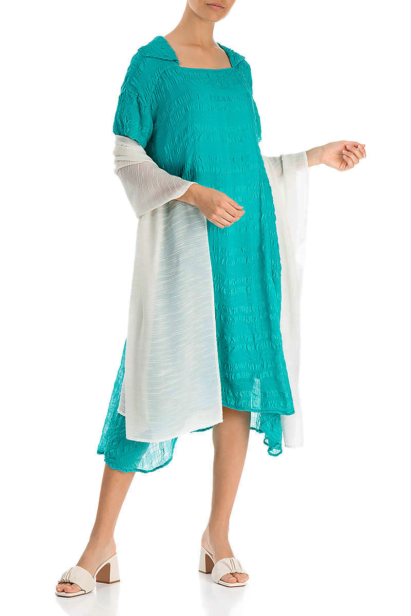 White Silk Rayon Scarf